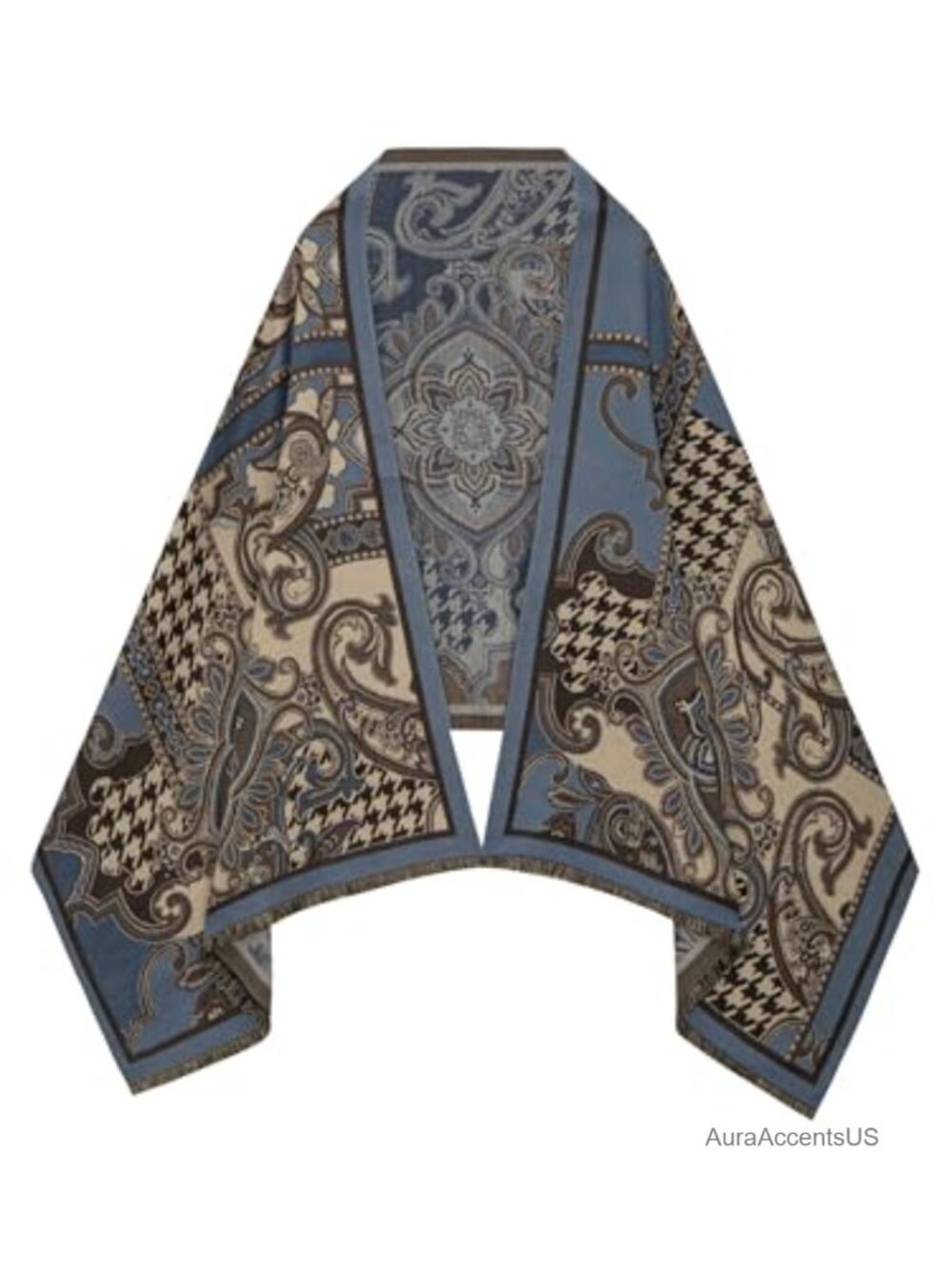Reversible Boho Pashmina Shawl Wrap for Women Cashmere-Like Soft Lightweight